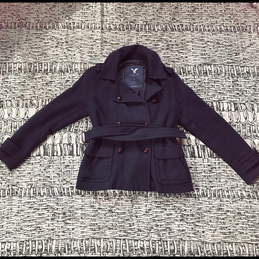 American Eagle AE Navy Peacoat Size L
